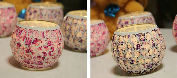 Unique turkish handmade glass mosaic candle holder for home decoration and wedding