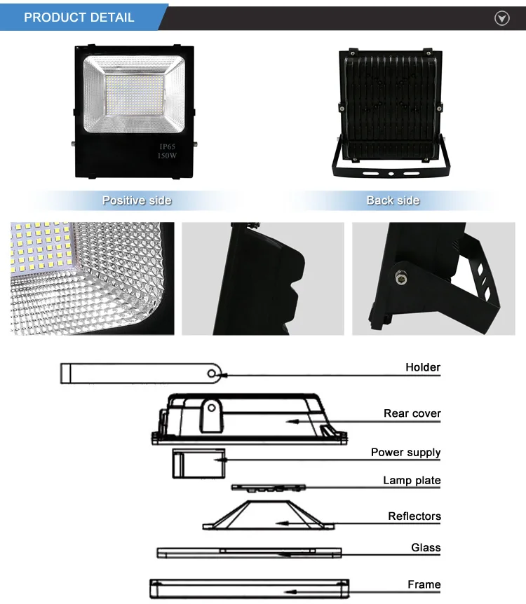 604 led flood structure