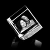 Hot sale souvenir glass blocks/cubes gift 3d laser engrave Clear glass Blank Crystal 3D Laser Etched Glass Cube