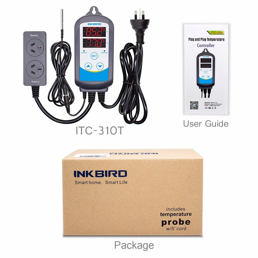 Inkbird Itc-310 Temperature Controller With Plug - Buy Inkbird Itc-310