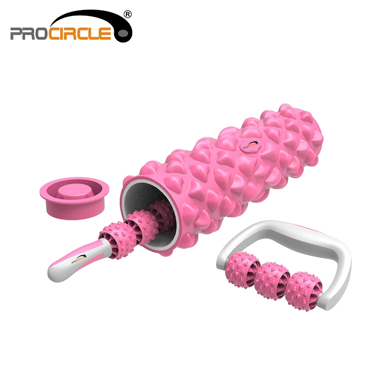 High Density Physical Therapy Foam Roller Massage Stick Massage Tool Set