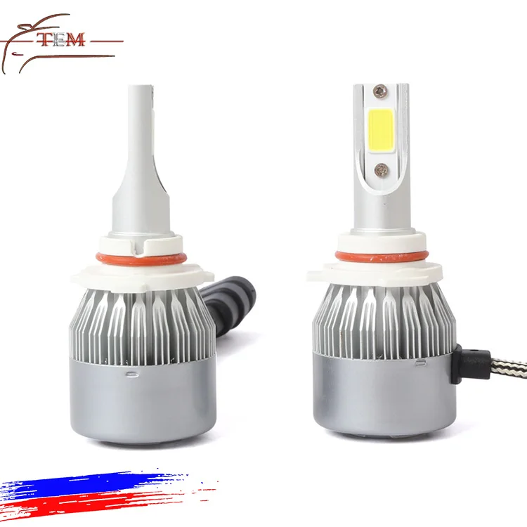  C6 car led headlight bulbs 12V 3800lm 36W COB auto  led headlight
