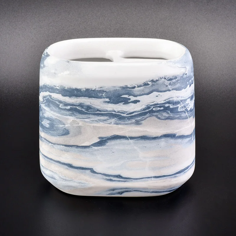 Marble Ceramic Lotion Dispenser Bathroom Accessories Sets