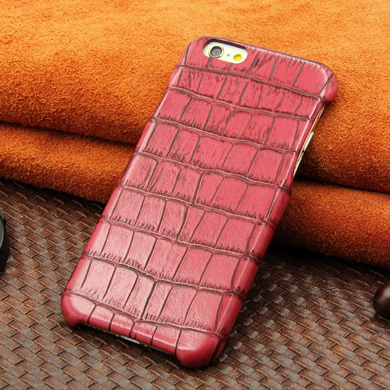 Crocodile pattern PU Leather cover For Iphone 8 /8 plus Cell phone case