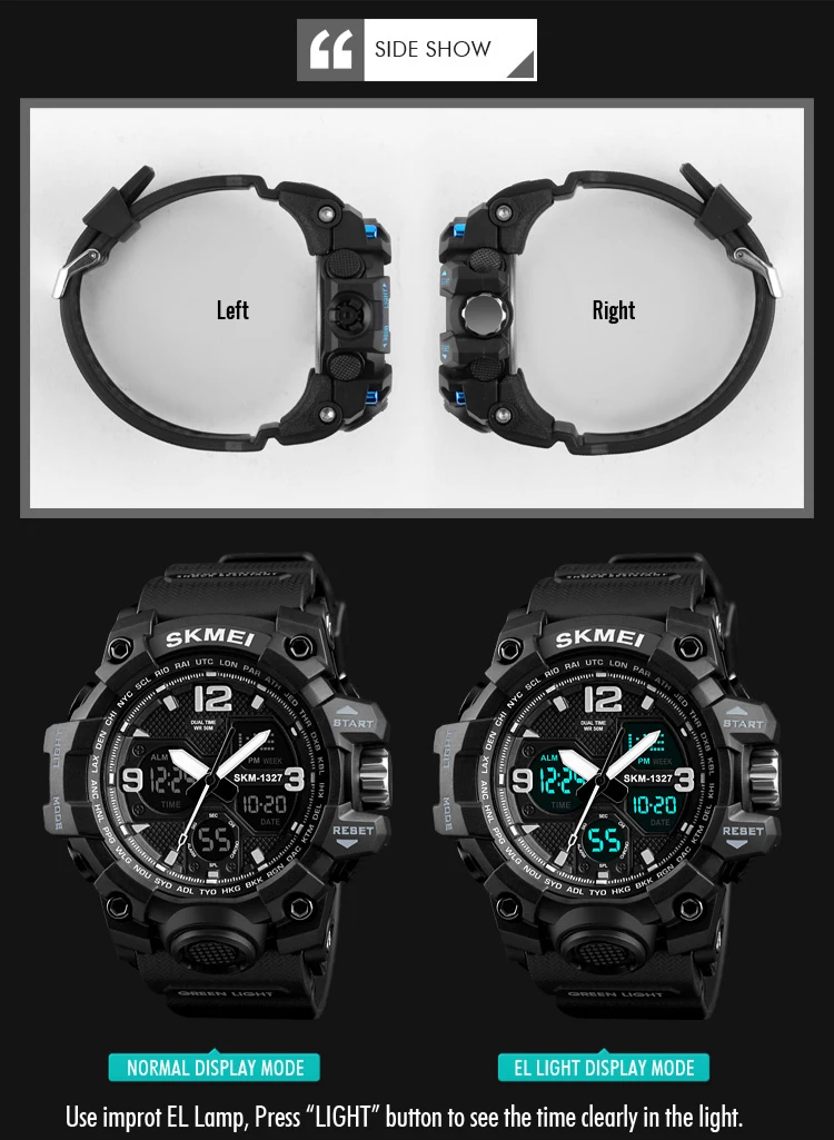 Мода 2018 SKMEI 1327 военные цифровые спортивные наручные часы для мужчин и женщин Montre Femme
