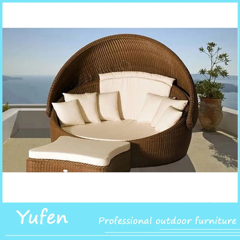 Alibaba Outdoor Furniture Rattan Daybed With Canopy Buy Rattan Daybed