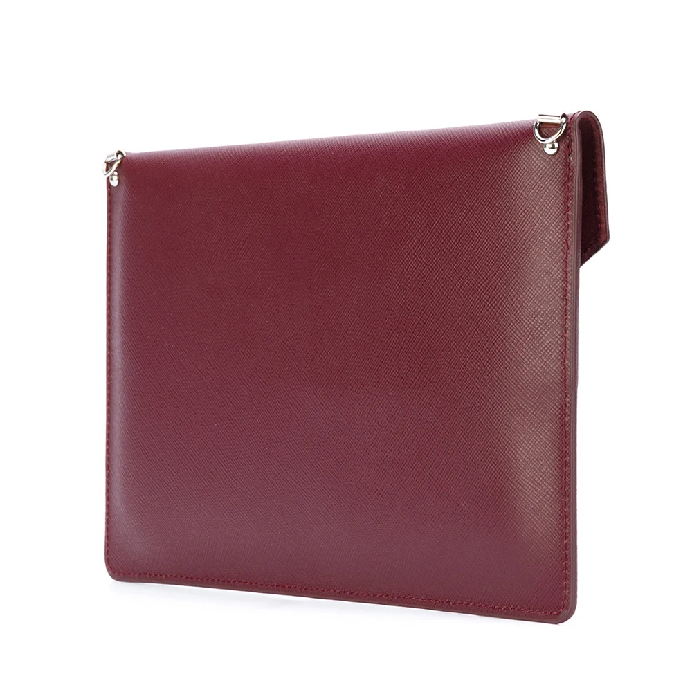 High quality custom purse genuine leather envelope clutch bag for ladies