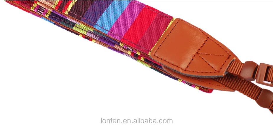 7 Colors! 1PC Knitted Fabric Camera Shoulder Neck Strap Bohemia Style Belt for Nikon Canon Panasonic SLR DSLR ILDC D1886