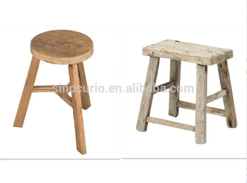 Chinese antique vintage furniture rustic recycle wood children stool baby stool kids stool