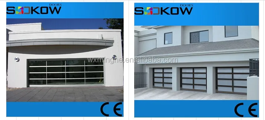 Automatic Glass Garage Door Aluminum Frame Commercial Garage Door Double Size Buy Remote Control Aluminum Frame Commercial Garage Door Transparent