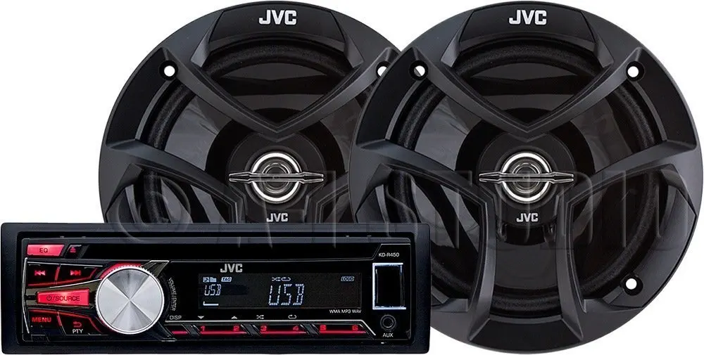 Buy JVC Car Radio Receiver with CD Player & USB/MP3 Port, Single-Din