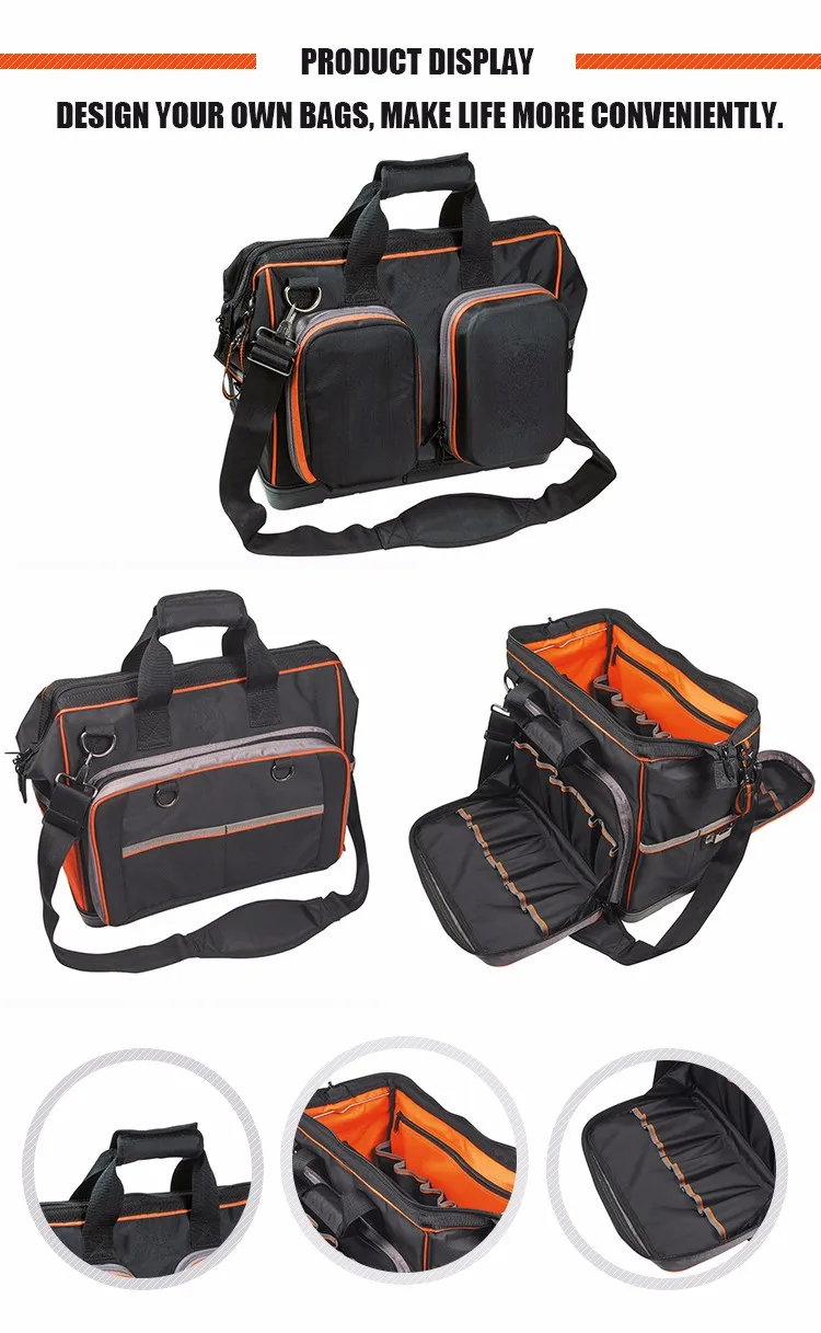 Oem Wholesale Multifunction Waterproof Electrician Tool Tote Kit Bag