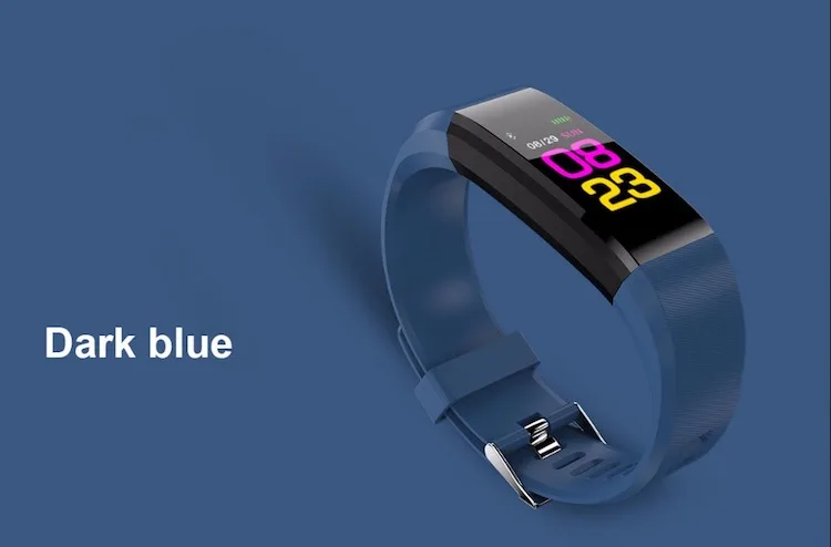 ID115 HR Plus Smart Bracelet Waterproof Sport Blood Pressure Fitness Tracker Heart Rate Monitor Wristband
