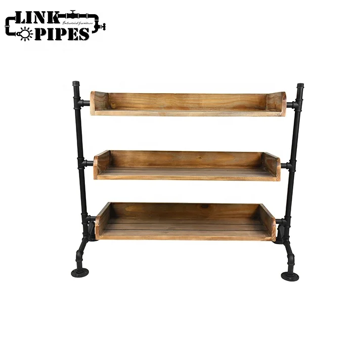 Retro 3 Layer Shoes Rack Wood Pallet Shoe Rack Pipe Storage Shoe Shelf Buy Retro 3 Layer Shoes Rack Wood Pallet Shoe Rack Pipe Storage Shoe Shelf Product On Alibaba Com