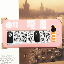 Black White Cartoon Mouse Nail Arts Nail Sticker Waterproof Nail Decal Sticker Gel Polish French Manicure