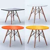 wood leg MDF desktop modern dining table