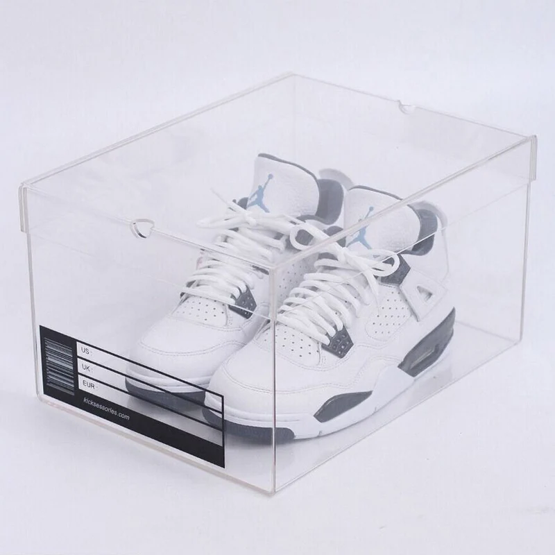 Luxury Acrylic Shoe Box Medium Clear Acrylic Shoe Display Box,Clear