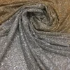 High quality hot sale shining silver and gold glitter sequins french lace fabric