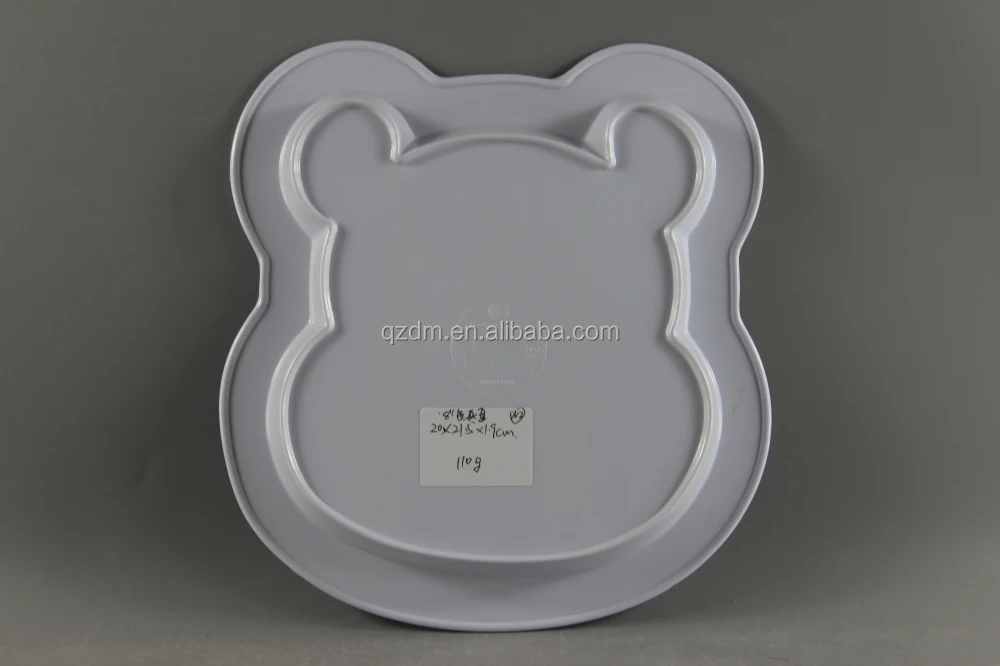 Bear Shape Melamine Dinner Plates For Kids(Christmas Gifts For Children)