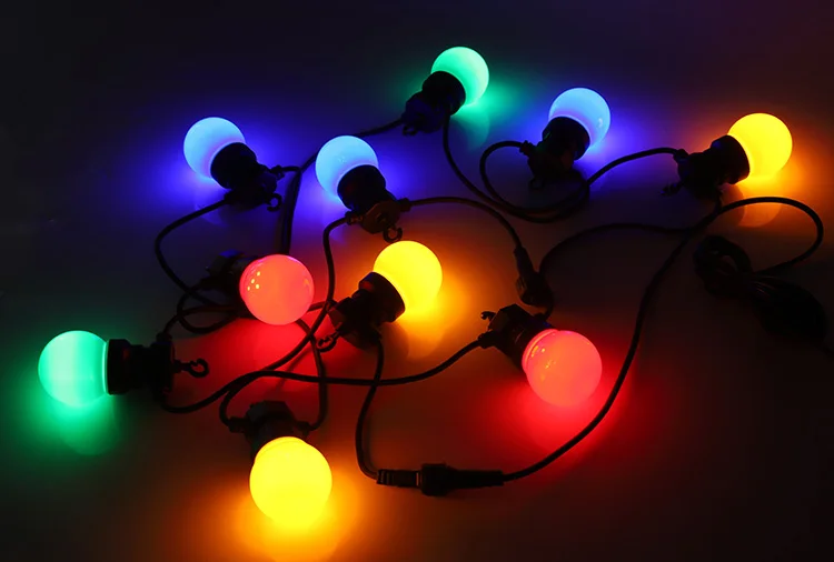 Christmas patio lights G50 festoon lights led ball outdoor string lights