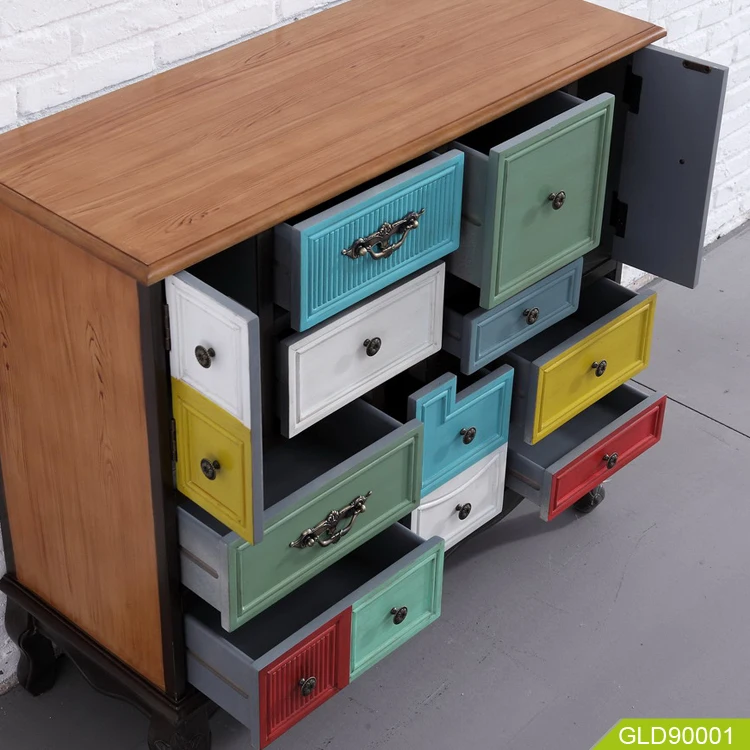 Multifunctional Storage With 9 Drawers And 2 Doors Buy Wood