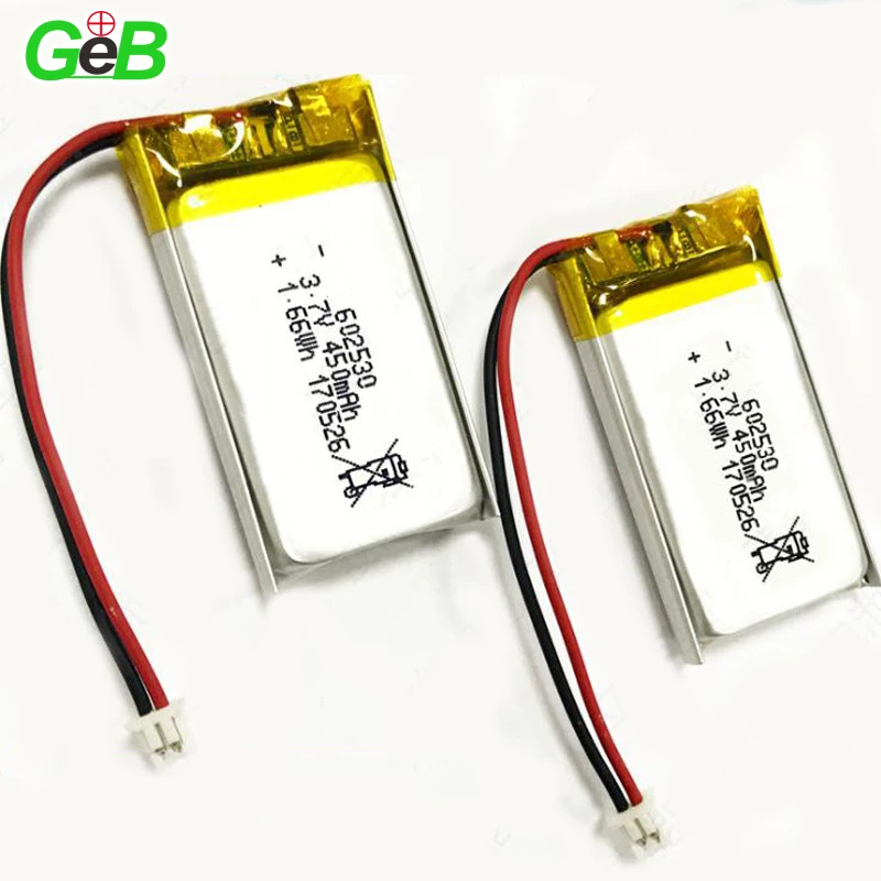 602530 3.7 450mah lipo