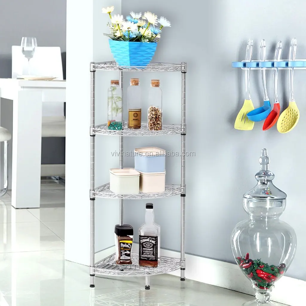 High Quality Chrome Plating Steel Storage Rack For 3 Tier Bathroom And