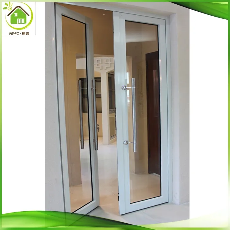 Swing Aluminum Frame Commercial Office Glass Door Texture Smart