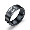 DAIHE Stainless steel mens ring comic play game punk artificial gold rings