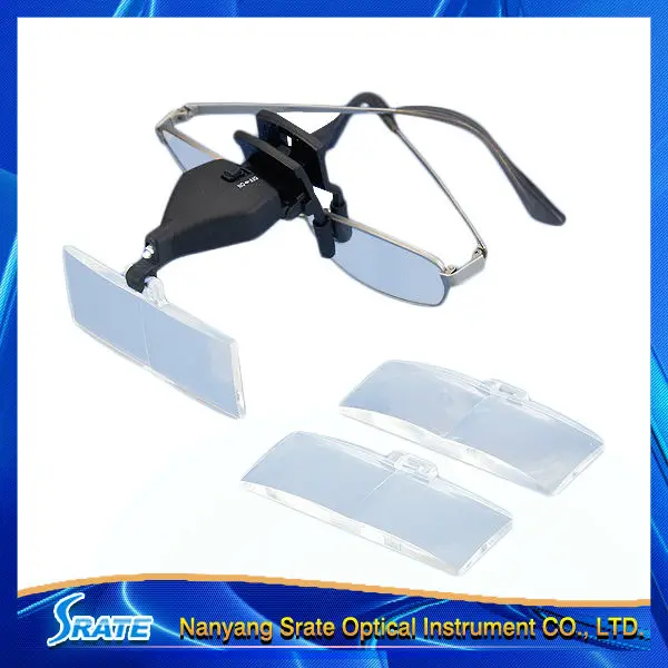 Mg191572 1.5x 2.5x 3.5x Clip On Medical Magnifying Glasses With Led