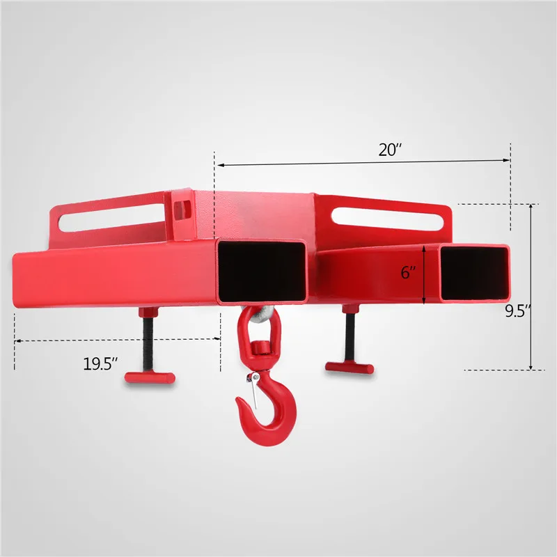 叉车吊钩 6000 磅容量叉车起重葫芦旋转吊钩移动式起重机叉车附件
