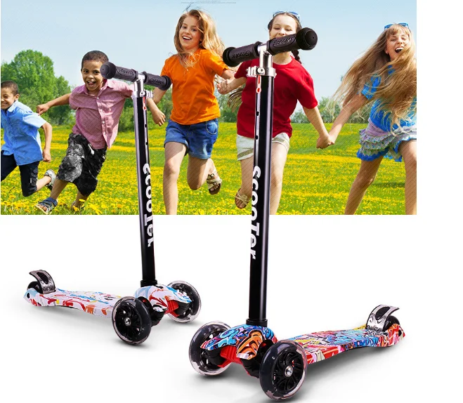 Push Board Pump Action Scooter Kids With Handbrake & Compact Fold Buy Scooter Kids Product on