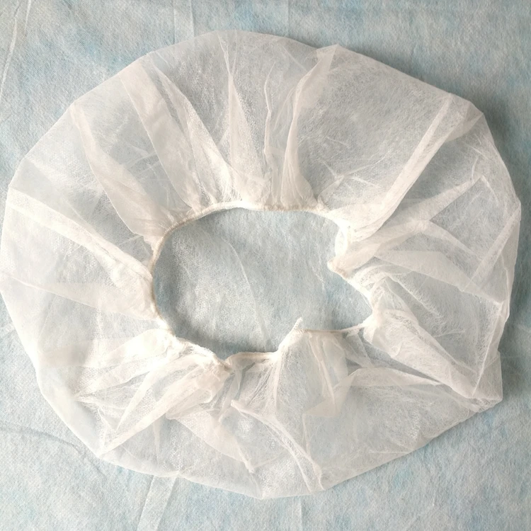 Round Nonwoven Wholesale Medical Disposable White Esd Bouffant