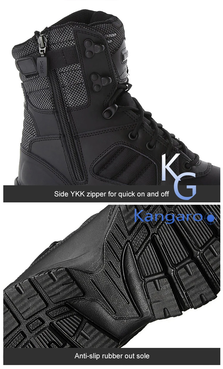 High Quality German Troops Equipment Army Tactical Combat Boots Military