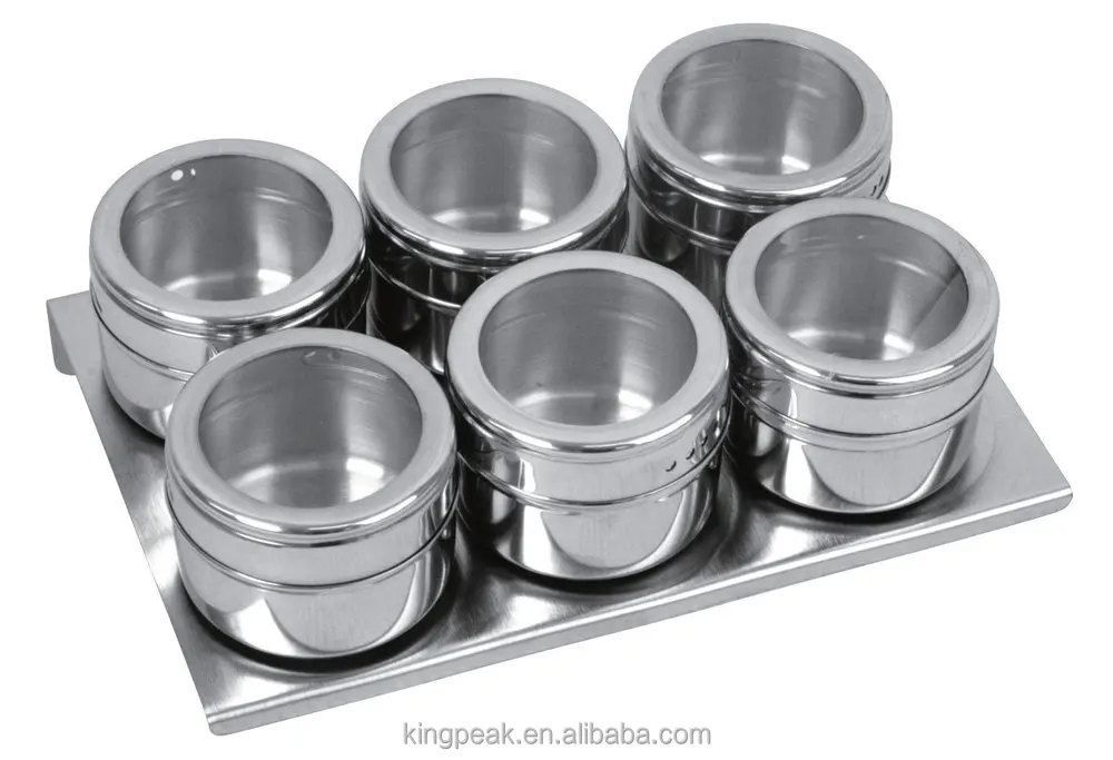 stainless spice containers