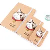 Cute Cat Design Portable A5 A4 Size Notebook,Student Diary Notepad With Hard Kraf Paper Cover