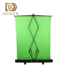 Portable 1.5*2 1.48*1.8 non-woven retractable easy to carry roll up green screen Photography flex background