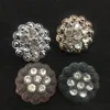 Resin ABS plastic diamond button round with sewing hole