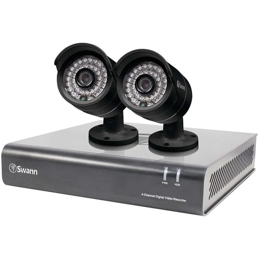 SWANN SWDVK-444002-US 4-Channel 720p DVR with 2 720p PRO-A850 Cameras electronic consumer