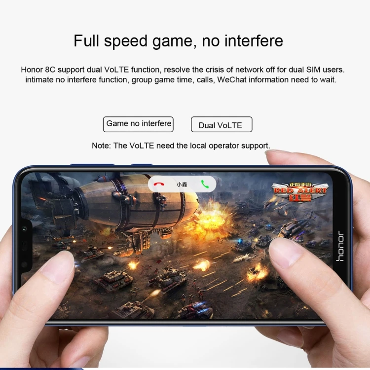 2019 Newest Arrival Smart Phone Huawei Honor 8C, Dual 4G, 4GB+32GB, Dual AI Back Cameras Huawei Android Mobile Phone