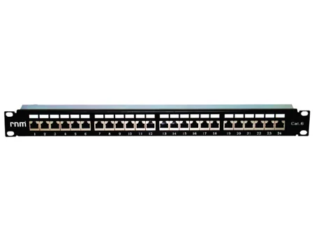 24 port cat5e patch panel wall mount