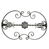 decorated wrought iron fence rosettes panels