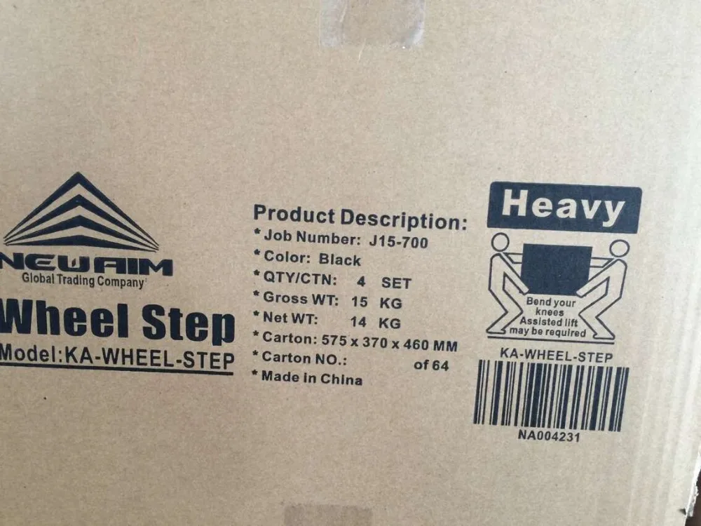 Car Side Step Folding Steel Wheel Step 22" Wheel Step For Suv&truck