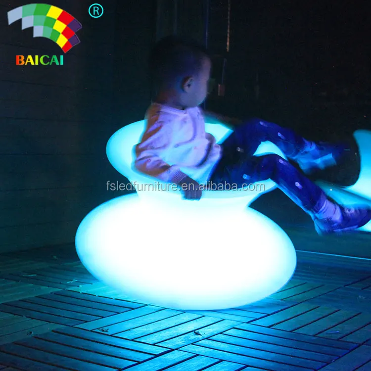 Led Garden Party Bar Spinning Top Chair Led Rgb Color Changing Durable
