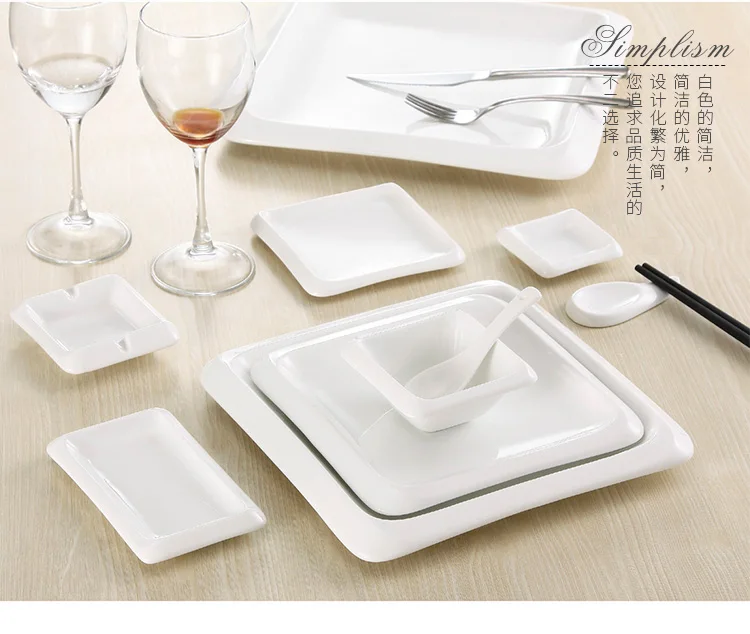 Hotel 16 Piece Portuguese Porcelain Restaurant Dinnerware Set