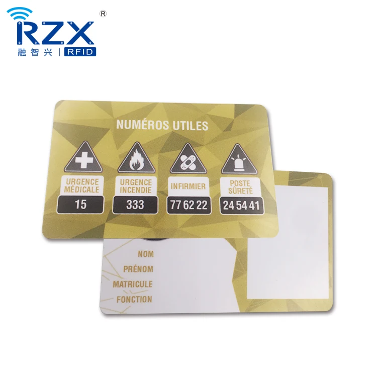 Full color printing CR80 Size 860mhz to 960mhz Monza R6 RFID UHF Card