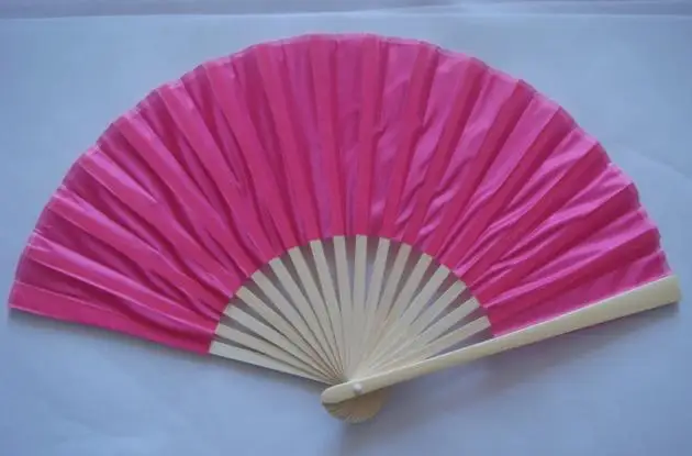 custom fabric hand held fan