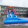 Custom hot sell safe PVC tarpaulin octopus cartoon inflatable water slide dry slide for adults or kids party or rental business