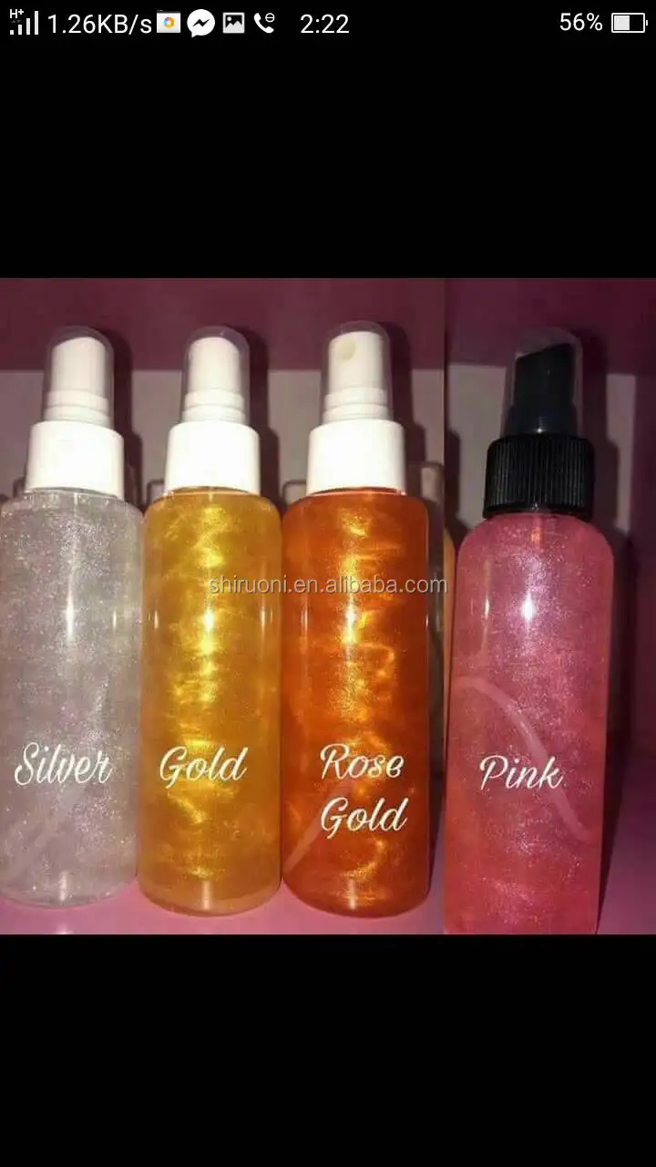 Glitter Make Up Fixing Spray Long Lasting Setting Make Up Highlight