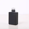 Trade Assurance! 30ml beauty empty matte black rectangle glass dropper bottles for beard oil packing with box